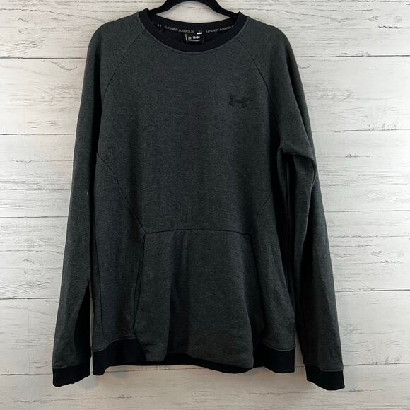 Under Armour Dark Gray Long Sleeve Pullover Sweeatshirt Size XL - Picture 1 of 8
